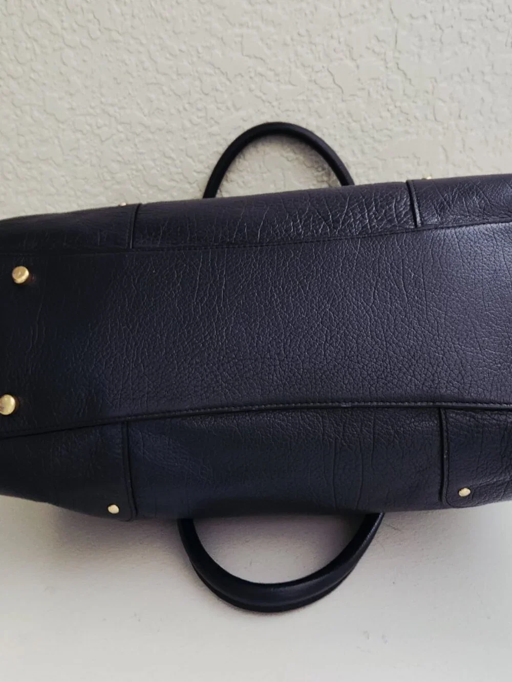 Like New Coach Mercer Midnight/ Blue Leather Shoulder Bag Tote Purse